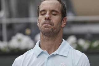 Les larmes de Richard Gasquet après sa défaite KEYSTONE/AP/Thibault Camus